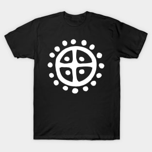 White Sun Wheel | Prehistoric Norse symbols T-Shirt